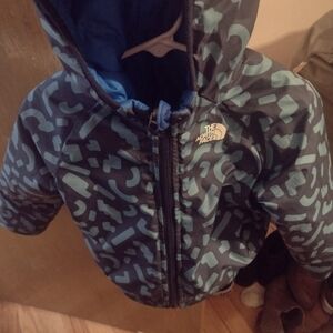 The North Face Kids Blue Patterned Jacket